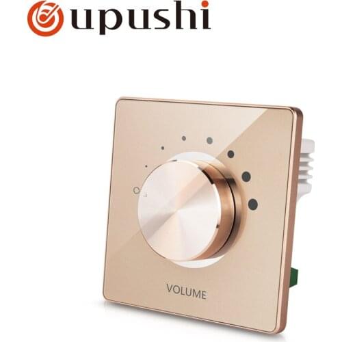 Oupushi Wall Mount Rotary Volume Control Knob on wall speaker switch, 100W In home background system with Impedance
