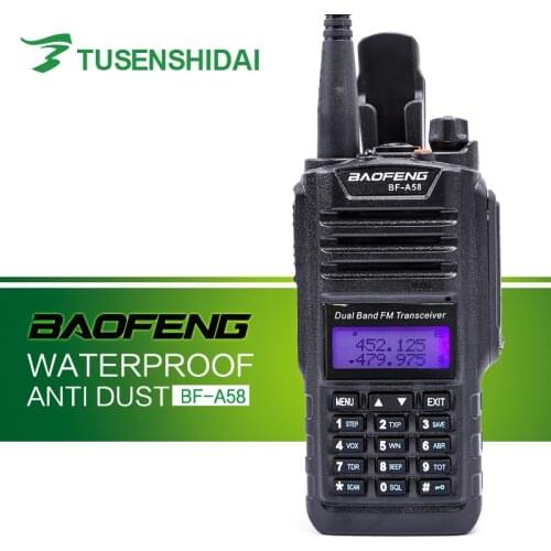 New IP-57 Waterproof Professional Walkie Talkie BAOFENG Radio Station Ham Two Way Radio BF-A58