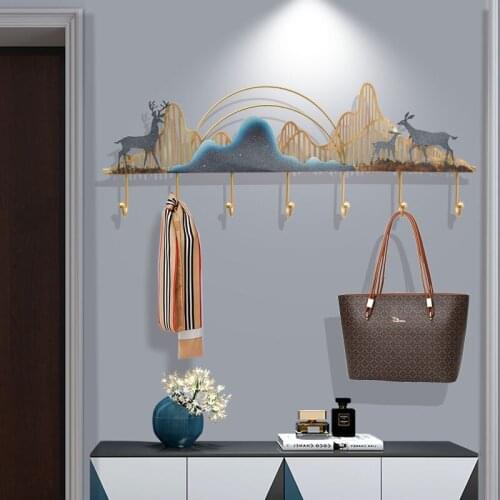 2021 New Creative modern personality door coat hook fashion wall hanging wall porch rack metal hook loading 20kg