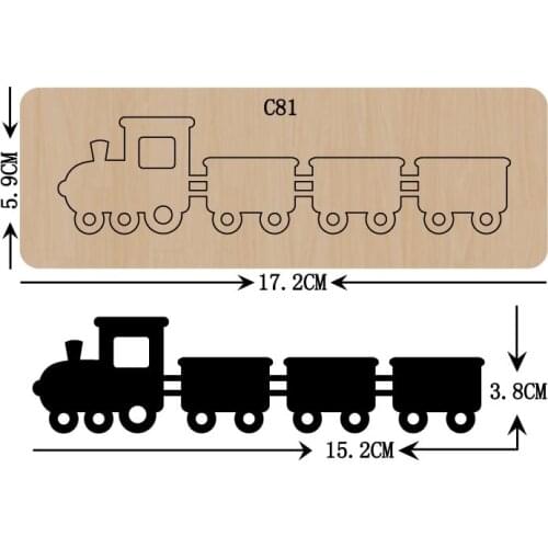 New Train Wooden die Scrapbooking C-81 Cutting Dies