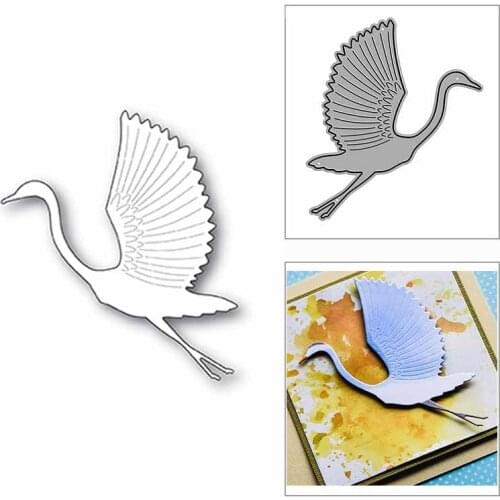 New Graceful Crane Animal 2020 Metal Cutting Dies for DIY Scrapbooking Paper and Card Making Decorative Embossing Craft No Stamp