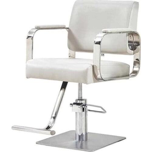 H1 New Hairdressing Chair Hairdressing Salon Special Barber Shop Salon Shearing Chair Stainless Steel Armrest Hairdres Cheap
