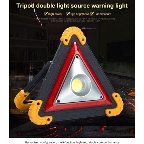 5 Modes Rechargeable Led Emergency Light Warning Hazard Trilight Triangle For Auto Vehicle Breakdown Car Safety Kits Accessories