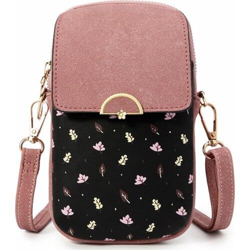 Leisure pu leather crossbody zipper purse ladies stylish zipper wallet woman sling bags fashion hand bags