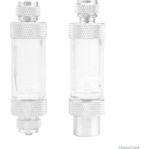 Single/Dual Head Fish Tank CO2 Bubble Counter Air Pump Accessory for Aquarium Check Valve-Regulator Diffuser Reactor F17 21