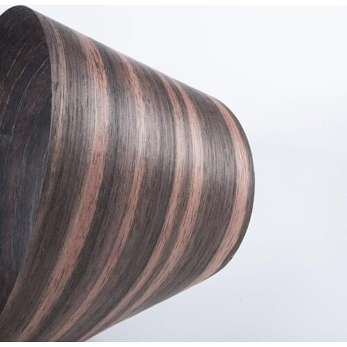 1 Roll Natural Ebony Wood Mozambique，Daniela Veneer Thin Wood Solid Handmade DIY Speaker Guitar Floor Furniture Skin 250*15cm