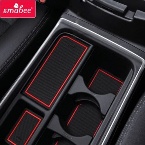 Smabee gate slot pad For HONDA CR-V CRV 2015-2016 Door Groove Mat Anti Slip PVC RED WHITE BLUE