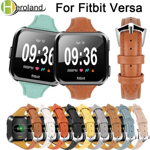 Replacement Leather Watch Band for Fitbit versa Band Straps Watchband Bracelet Smart wristbands for Fitbit Versa Lite wrist band