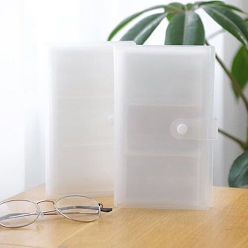 Button Type 40 Pages Transparent Matte 240 Capacity Cards Holder Binders Albums for 6*9cm Board Games Card Book Sleeve Holder