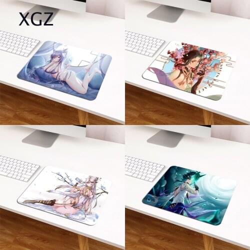 Genshin Impact Mouse Pad Small Size Game Mousepad Gaming Keyboard Table Mat Natural Rubber Office Decoration Carpet Mouse Mat