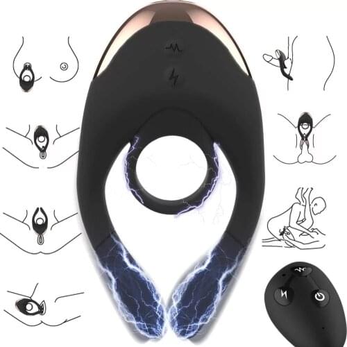 Vibrating Ring Penis Vibration Ring Clit Anal Vagina Clitoris Stimulator G Spot Vibro Ring Cock Penis Sex Toys for Men Couples