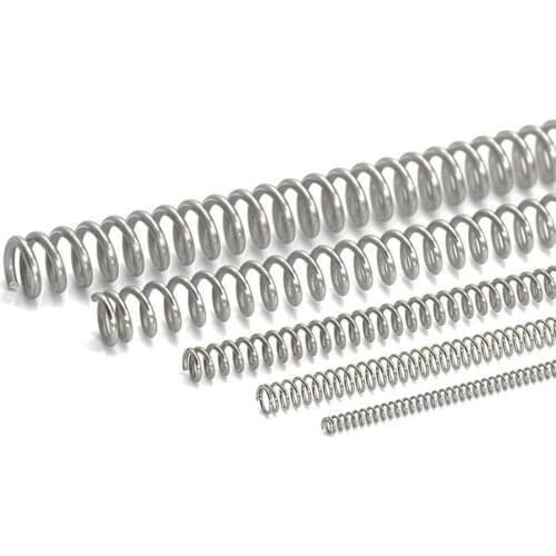 Y-type Compression Spring ，3Pcs 304 Stainless Steel Long Spring ，Wire Dia 0.3/0.4/0.5/0.6mm Outer Dia 3-10mm Length 305mm