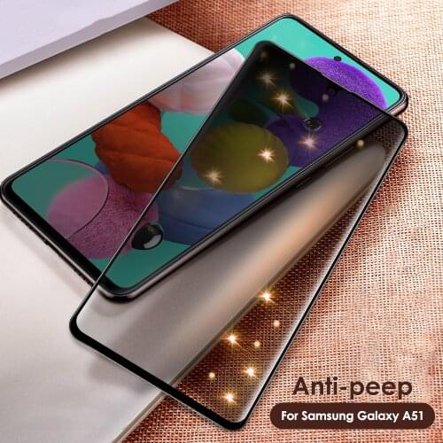 Full Cover Anti Spy Protective Glass For Samsung A51 A71 2019 A515 A715 515F 715F 51 71 A515F 715 Glass Privacy Screen Protector