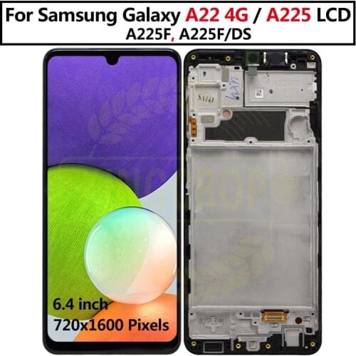 Original For Samsung Galaxy A22 4G A225 A225F SM-A225F SM-A225F/DS LCD display Touch Screen Digitizer For Samsung A22 Display