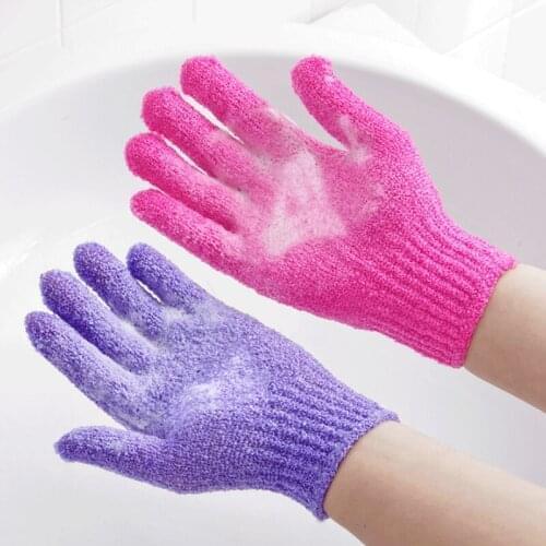 1PCS Pink Multifunction Nylon Cleaning Gloves Magic Dish Washing For Kitchen Household Dishwashing Gloves Bathing Gloves
