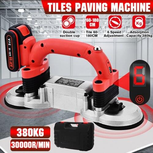 1500W Tiling Tiles Machine Tiles Vibrator Suction Cup Adjustable Protable Automatic Floor Vibrator Leveling Tool With Battery