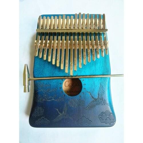 17 Keys Kalimba Thumb Piano High-Quality Wood Mahogany Body Musical Instrument With Learning Book Tune Hammer for beginner