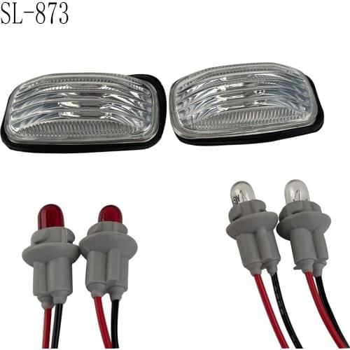 2Pcs Car Side Marker Signal Light Indicator Lamp for Nissan Cefiro A32 Maxima 1995-2000 with 12V T10 Bulb Lampholder