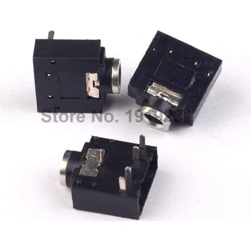 20PCS 3.5mm Female Audio Connector 5 Pin DIP Stereo Headphone Jack