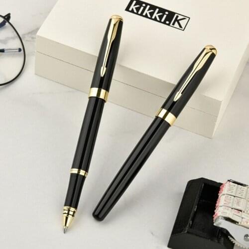 2021 Hot Luxury Metal Signature Ballpoint Pen Black Ink Business Writing Office Supplies D08A