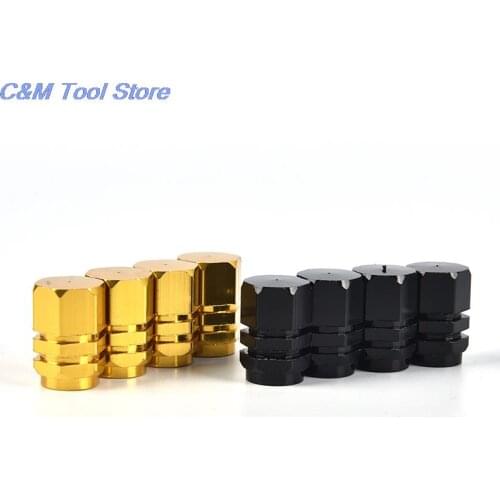 4pcs Car Tire Valve Stem caps Bolt-in Aluminum Theftproof valve caps Car Wheel Tires Valves Tyre Stem Air Caps