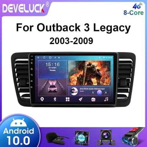 6G+128G Android 10 2Din Car Radio Multimedia Video Player For Subaru Outback 3 Legacy 4 2003-2009 GPS Navigation Stereo carplay