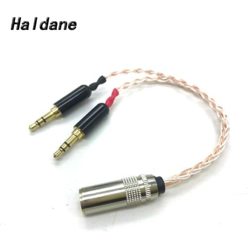 Free Shipping Haldane 2 x 3.5mm Male to 4.4mm Balanced Female Audio Adapter For PHA-3 Pono Player 15cm