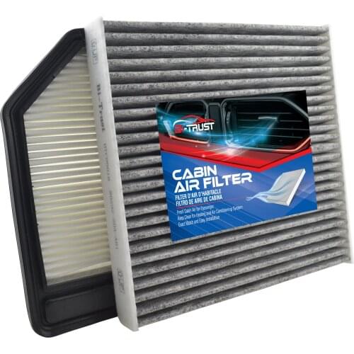 Bi-Trust Combo Set Engine & Carbon Cabin Air Filter for Honda Civic L4 1.8L 2006-2011 CF10134 80292-SDA-A01