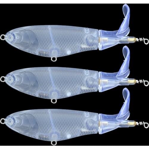 Minnow Fishing Lure Blanks 5pcs/lot 10cm 14.8g Unpainted Rotating Minnow Lure Bodies Plastic Clear DIY Hard Lure Artificial Bait