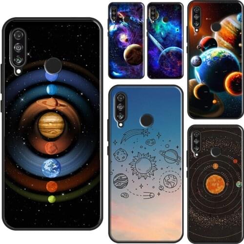Space Solar System Planets Universe Case For Huawei P20 Lite P40 P30 Pro P Smart Z 2019 Nova 5T Honor 10 X Lite 10i 8X 9X 8A