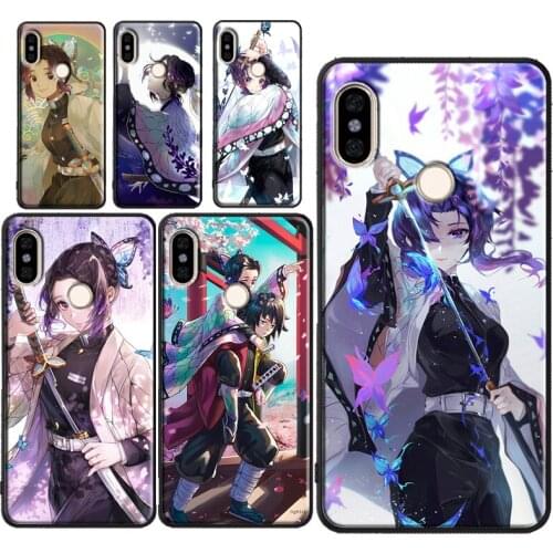 Kimetsu no Yaiba Shinobu Kocho For Xiaomi Mi Note 10 Lite A3 9T Case For Redmi Note 9 Pro 8 7 8T 9S 9A 9C For POCO X3
