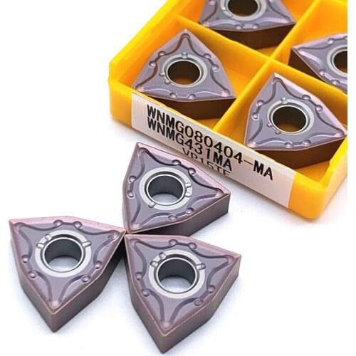 10PCS WNMG080408 WNMG080404 MA VP15TF / UE6020 metal turning tool tungsten carbide WNMG 080408 indexable cutting tools