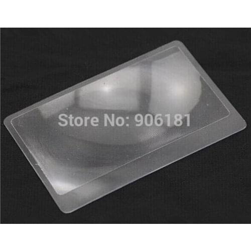 #FKUV-85 High quality Magnifier Lens , Zoom multiple: 2-3 , Size: 85X55mm, Clean surface, PVC materials