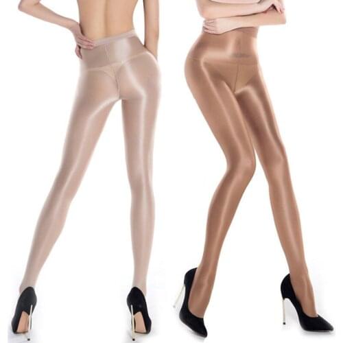 Thefound Classic Hottest Womens Sheer Sexy Shiny Glossy 3 Colors Oil Pantyhose One Size Tights