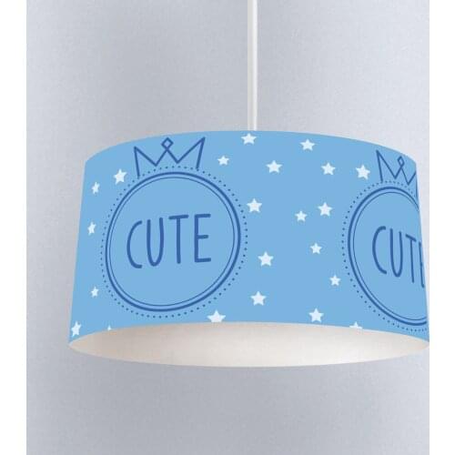 Lamp For Kids Bedrooms Light Chandelier for Living Room Childrens Room Ligth Blue Cute Crown Stars Model 232