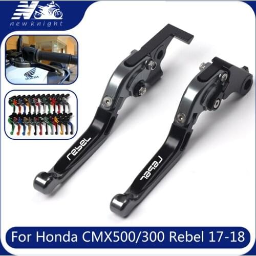 Laser logo 20 colors For Honda CMX500 CMX300 Rebel 2017 2018 Motorcycle CNC Brake Clutch Levers Adjustable Extendable Foldable
