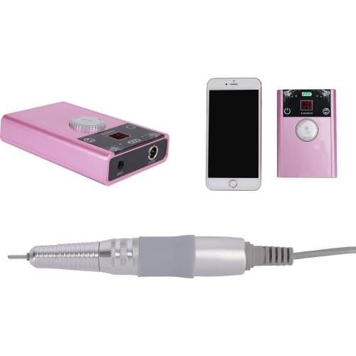 Kuantin Nail Drill Machine 40000 RPM Portable Rechargeable Nail Drill Pen for Manicure Nail Gel Polisher With Full LCD Display
