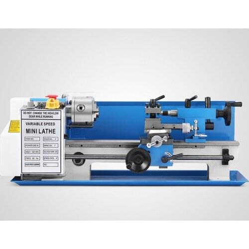 Mini Metal Lathe 7x14 Inch For Metal Bench Top Lathe Precision Parallel Variable Speed Digital Drilling