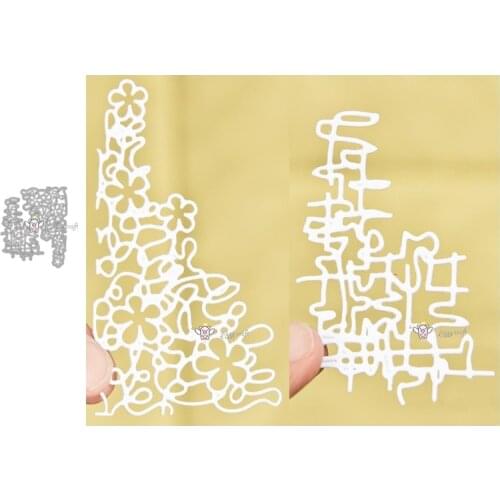 Mmao Crafts Metal Steel Cutting Dies New Irregular flower frame Stencil For DIY Scrapbooking Paper/photo Cards Embossing Dies