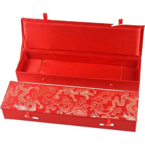 NEW red colorChinese Handmade Vintage Brocade Jewelry Boxes Storage Boxes Craft Gift