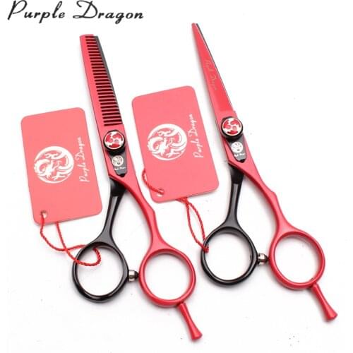 6" Stainless Red&Black Hairdressing Scissor Cutting Shears Thinning Shears Hairstylist Scissors Professional Hair Scissors Z1018