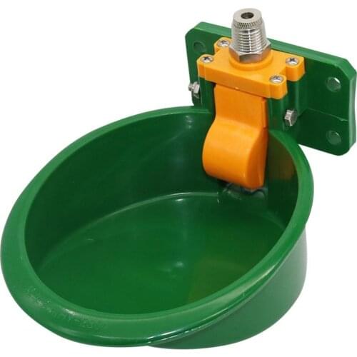 Plastic Pig and Sheep Drinking Bowl Touch-type Drinking Fountains Farm Animal Feeding Watering Supplies Livestock Drinker 1 Pc