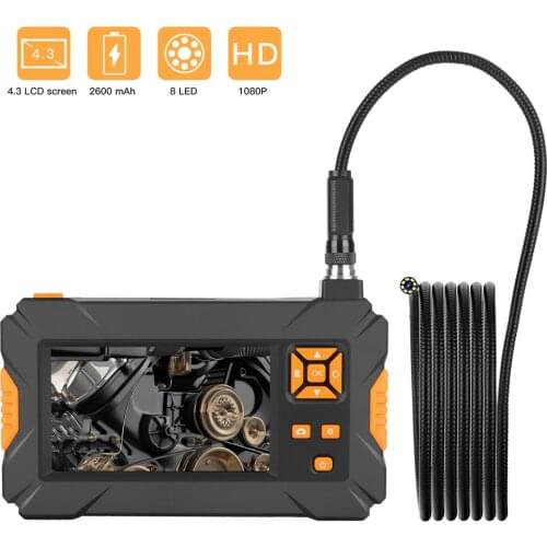P30 Industrial Endoscope Digital Borescope 4.3inch HD LCD Camera Snake Tube 1080P Video Waterproof Inspection Camera Car Repair