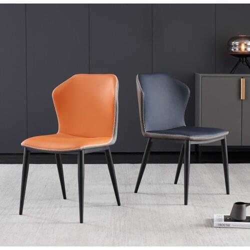 X2 Simple Cosy Back Chair Modern Light Luxury Household Dining Chair Nordic Dining Chair Hotel Restaurant Leather Chairs