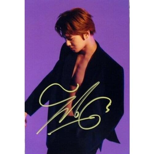 Hand signed EXO SUHO Kim Jun-myun autographed photo LOVE SHOT 5*7 122018B