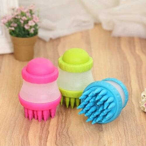 Pet Dog Cat Bath Brush Comb Hair 2 In 1 Dog Brush Hair Removal Comb Beauty Massage Pet Shower Cleaning Brush Beauty Tools