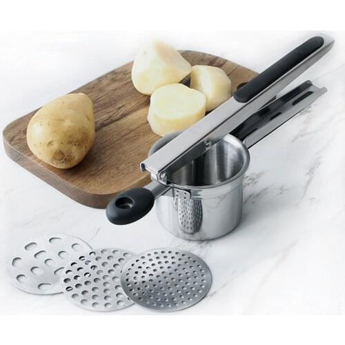 Potato Ricer Masher Juicer Squeezer Food Strainer Food Press Tool Dishwasher Safe