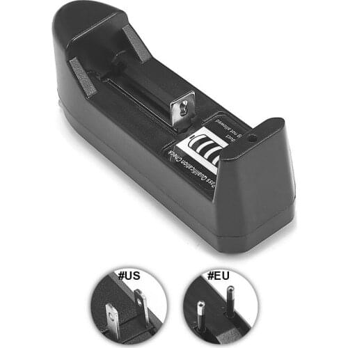 Universal CR123A 18650 Battery Charger Wall Travel Single 18650 Charger US EU Plug For 3.7V 14500 Li-ion Rechargeable Battery