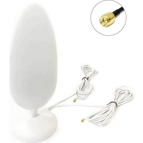 1PC 4G router modem external antenna 28dbi double cables SMA male connector signal booster