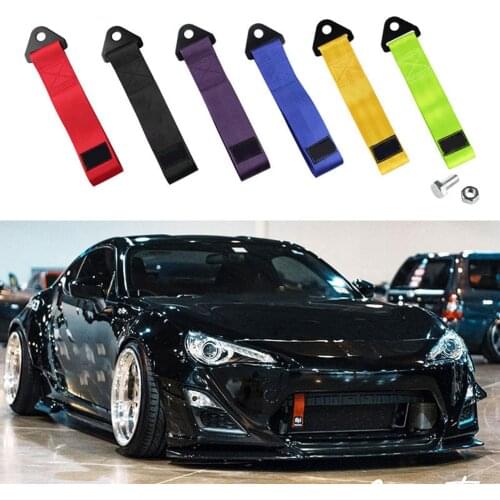 1PC Tow Strap Universal Racing Car Tow Strap tow Ropes Hook Towing Bars For Securing Motorcycle ATV 4 Wheeler Bicycle Trailer